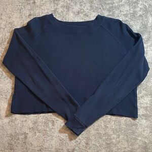 Brandy Melville John Galt Navy Blue Crop Top OS {325}